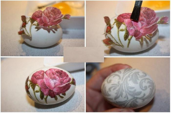 Рисунок из салфеток на яйца Рисунок из салфеток на яйца