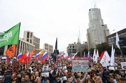 Среди собравшихся на концерте на Сахарова только 30% москвичей