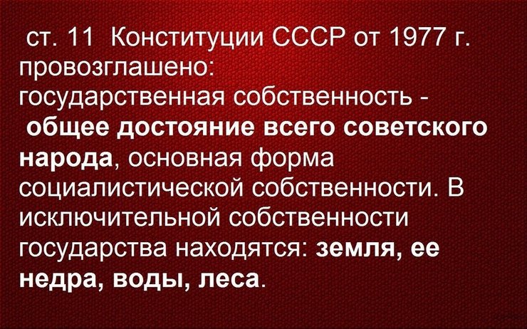 Что сказано в конституции об полезных ископаемых