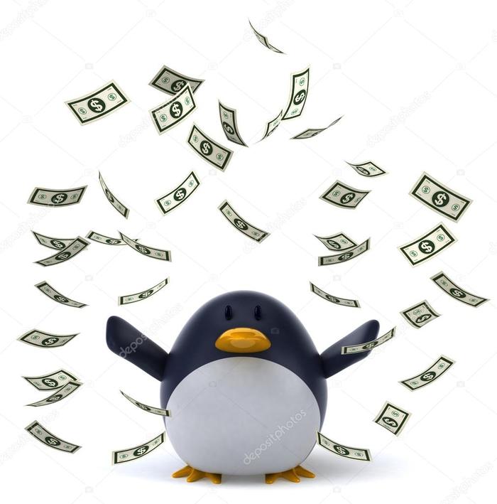 Картинки по запросу пингвин и деньги фото