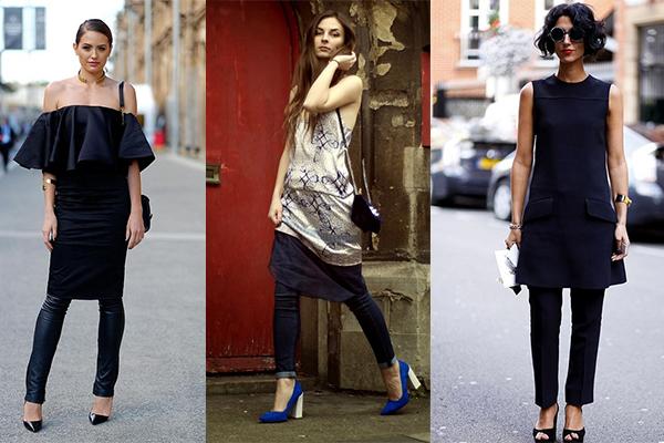 платье с брюками 