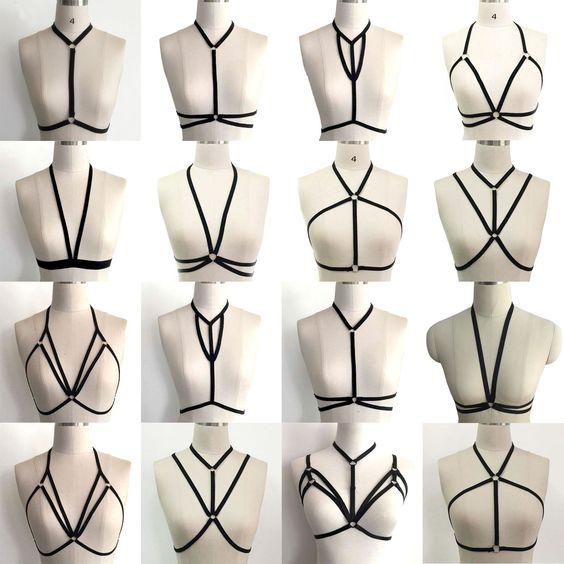 1.6AUD - Lady Body Harness Bra Cage Top Lingerie Adjustable Size Hollow Out Bra Bustier H #ebay #Fashion
