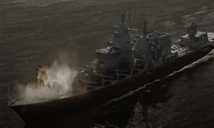 Russian flagship cruiser MOSKVA hit by two missiles, sank, many casualties