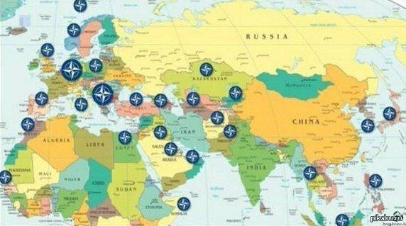 Картинки по запросу карта баз нато в европе