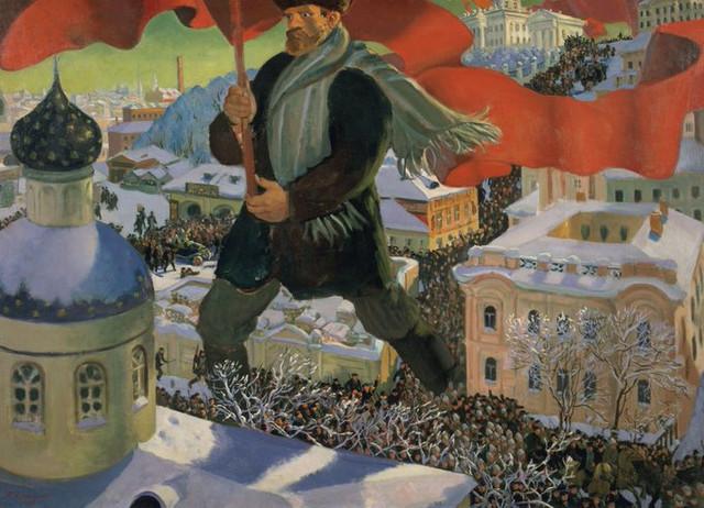 The-Bolshevik-painting-by-Boris-Kustodiev-Soviet-Russia-1920