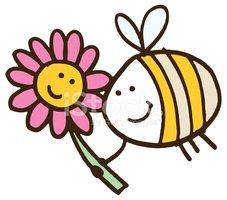 Картинки по запросу цветочек и пчелка