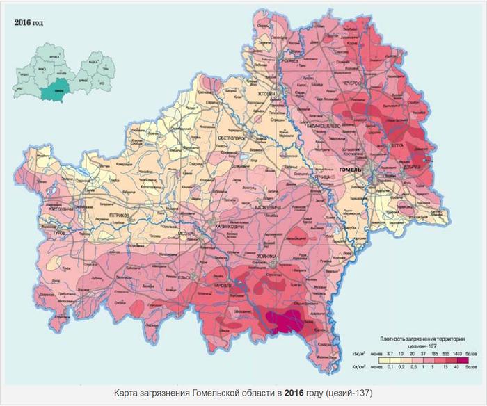 Карта наровлянского района