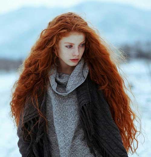 Image result for long red hair