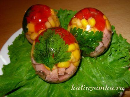 Картинки по запросу заливное в яйце
