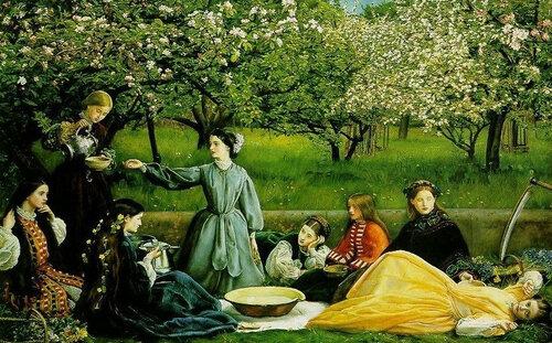 John Everett Millais - Apple Blossoms (spring)