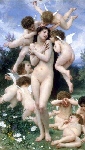William Adolphe Bouguereau - The Return of Spring (c.1886)