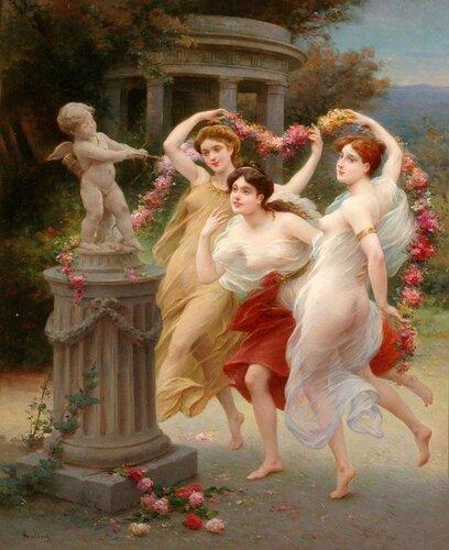 Jules Scalbert (b. 1851) The spring dance