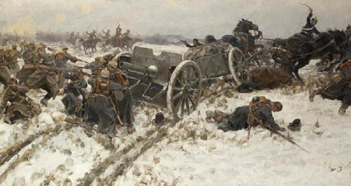 «Боевое столкновение». (1915). Автор: Иван Владимиров.