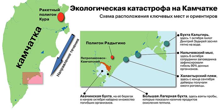 Карта приливов п камчатский