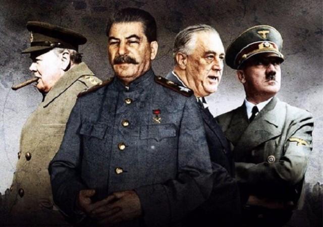 Картинки по запросу "черчилль рузвельт гитлер сталин"