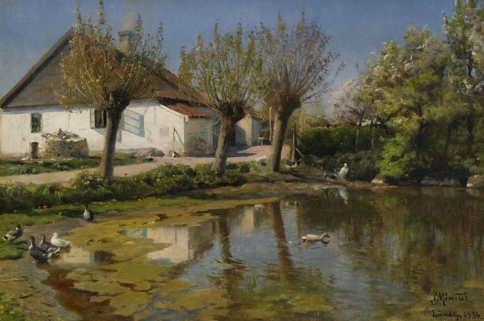 Работы художника Peder Mørk Mønsted (Петер Мёрк Мёнстед 1859 г. - 1941 г.). Часть 3. (45 фото)