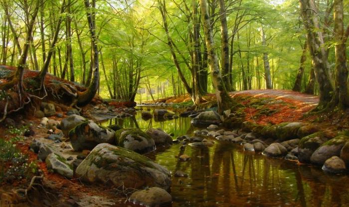 Работы художника Peder Mørk Mønsted (Петер Мёрк Мёнстед 1859 г. - 1941 г.). Часть 3. (45 фото)