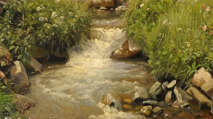 Работы художника Peder Mørk Mønsted (Петер Мёрк Мёнстед 1859 г. - 1941 г.). Часть 3. (45 фото)