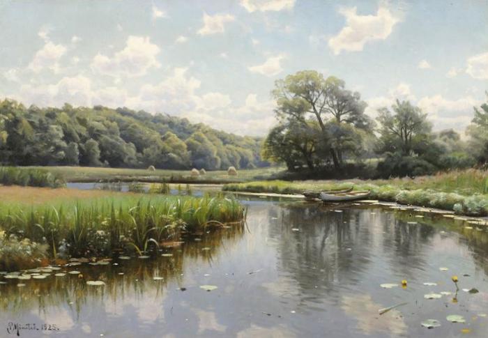 Работы художника Peder Mørk Mønsted (Петер Мёрк Мёнстед 1859 г. - 1941 г.). Часть 3. (45 фото)