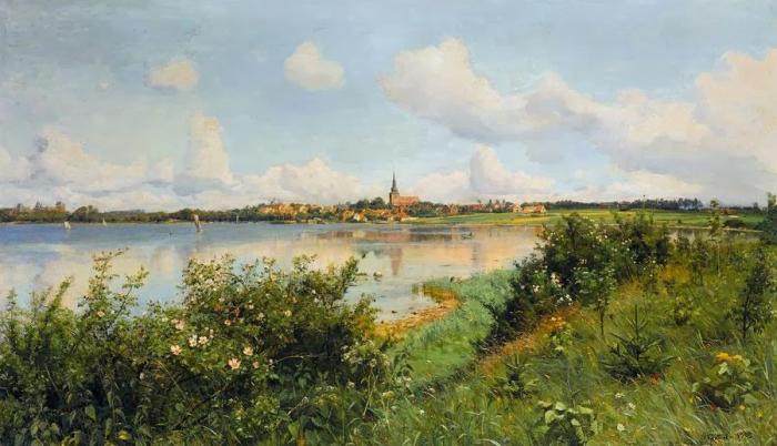 Работы художника Peder Mørk Mønsted (Петер Мёрк Мёнстед 1859 г. - 1941 г.). Часть 3. (45 фото)