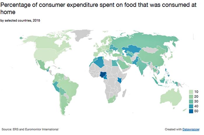 Food Spend map 2015