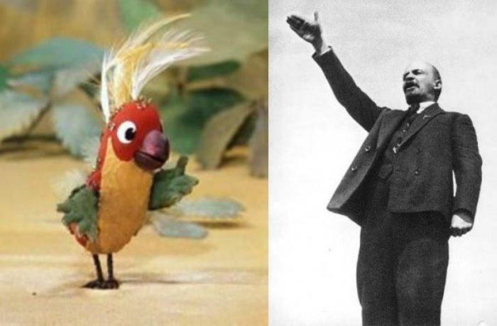За кадром мультфильма «38 попугаев»: прототипом одного из персонажей был Ленин