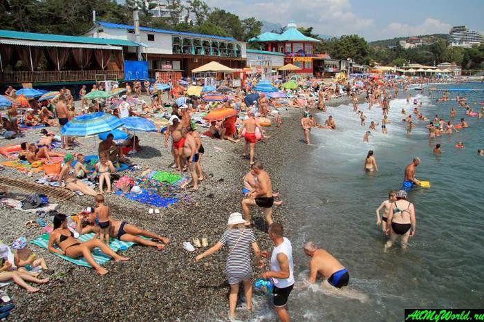 Городской пляж в алушта