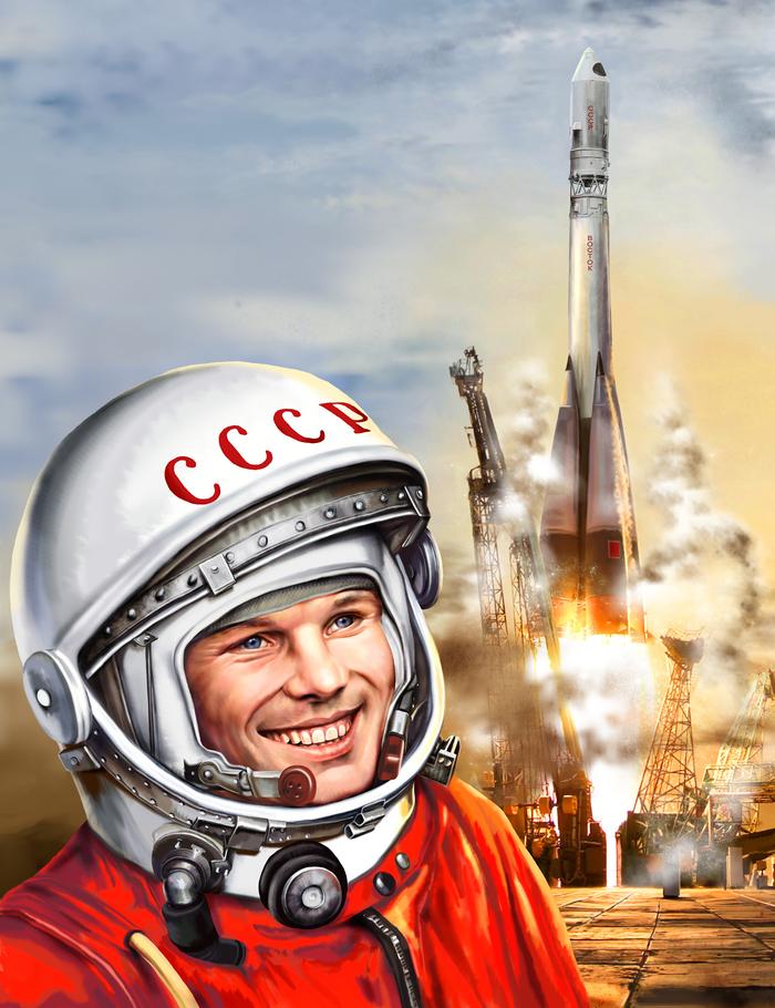 первый человек в космосе - Юрий Гагарин