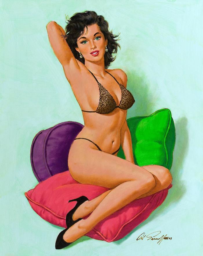 Girl pinupfiles vintage thong