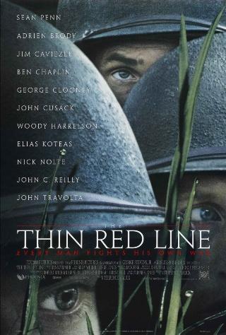 "Тонкая красная линия", США, 1998, 20th Century Fox, режиссёр и автор сценария Теренс Малик, композитор Ханс Циммер