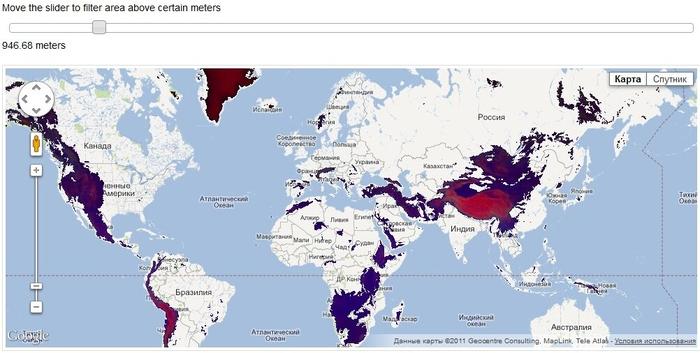 Отвалы породы при разделении Пангеи. Картинка из интернета