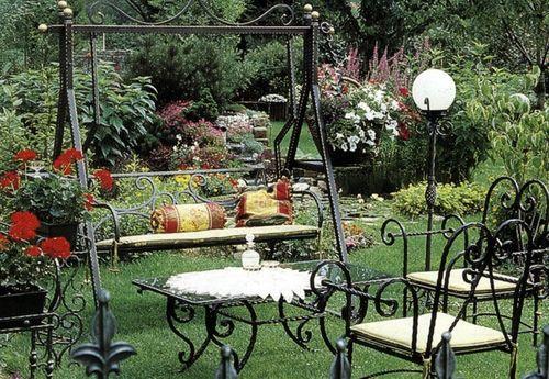 Мебель для сада, садовая мебель при ландшафтном дизайне