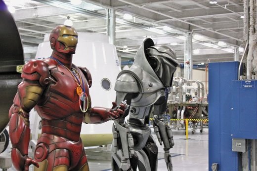 Iron Man на заводе SpaceX