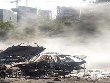 В Соломенском районе Киева взорван автомобиль, есть пострадавшие