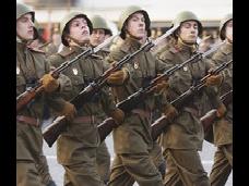 Военные начали репетиции парада Победы