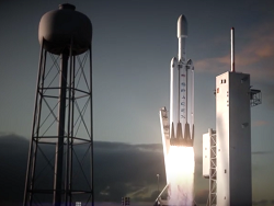 Компания SpaceX провела испытания центрального блока ракеты Falcon Heavy