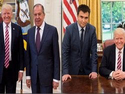 Трамп выложил в Twitter фото с Лавровым и Климкиным и призвал 