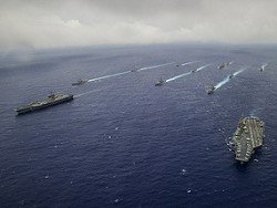СМИ: ударной группе ВМС США во главе с авианосцем Ronald Reagan приказано выйти в море