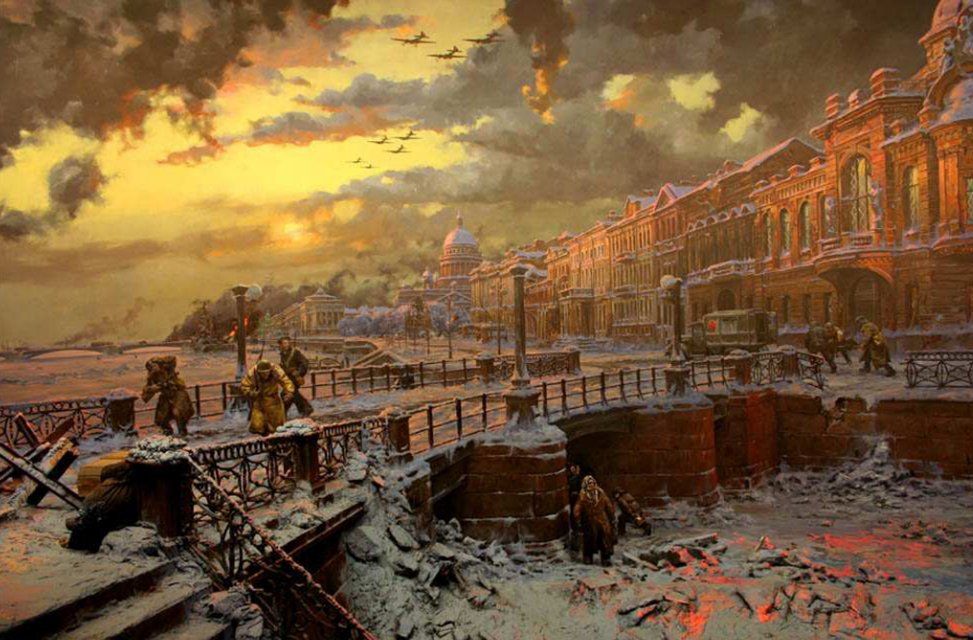 К празднованию полной снятии Блокады. Ленинград декабря 1941-января 1942 года глазами наци. Часть 1